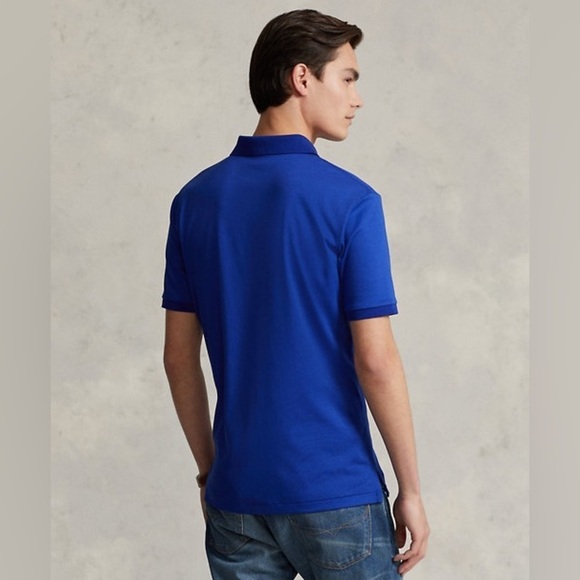 Polo Ralph Lauren Blue Classic Soft Cotton Polo Shirt XL - Picture 3 of 11